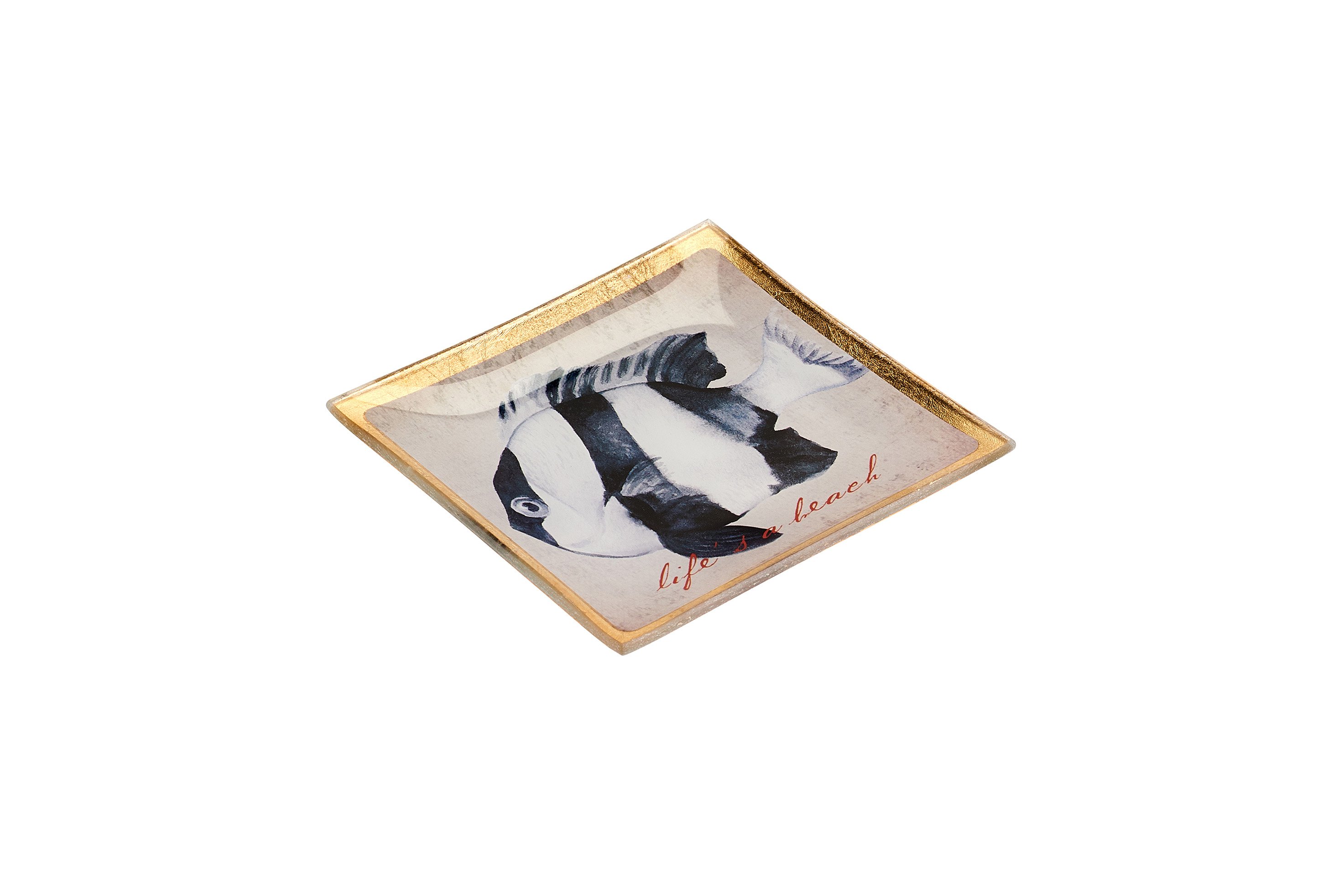 Love Plates, Glasteller S, Life´s a beach, beige