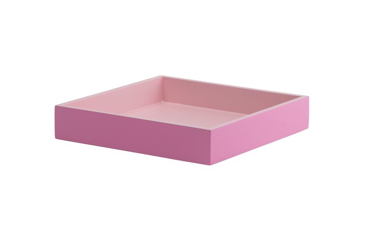 Spa, Tray, S, square (19x19x3,5cm), 2 tone, pink, rose