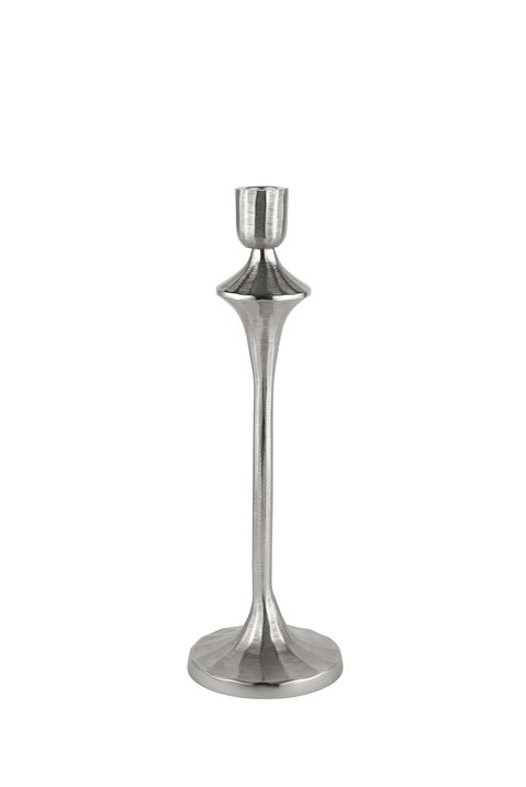 Gotham, candle holder, H36cm, slim, silver