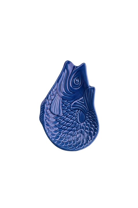 Monsieur Carafon, Fisch, Dekoteller, S, azure