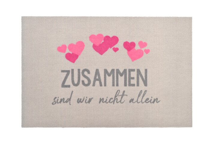 Unlock, Washables, Zusammen sind wir nicht allein, 50x75cm, grau
