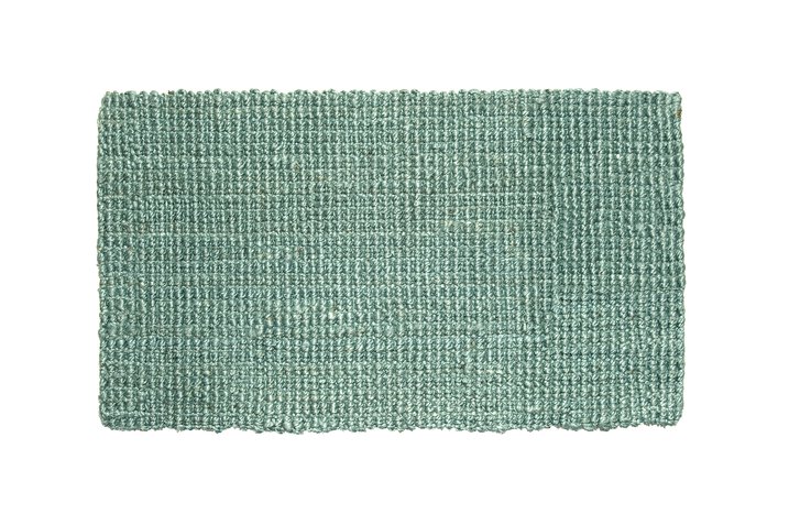 Hampton, jute mat, turquoise