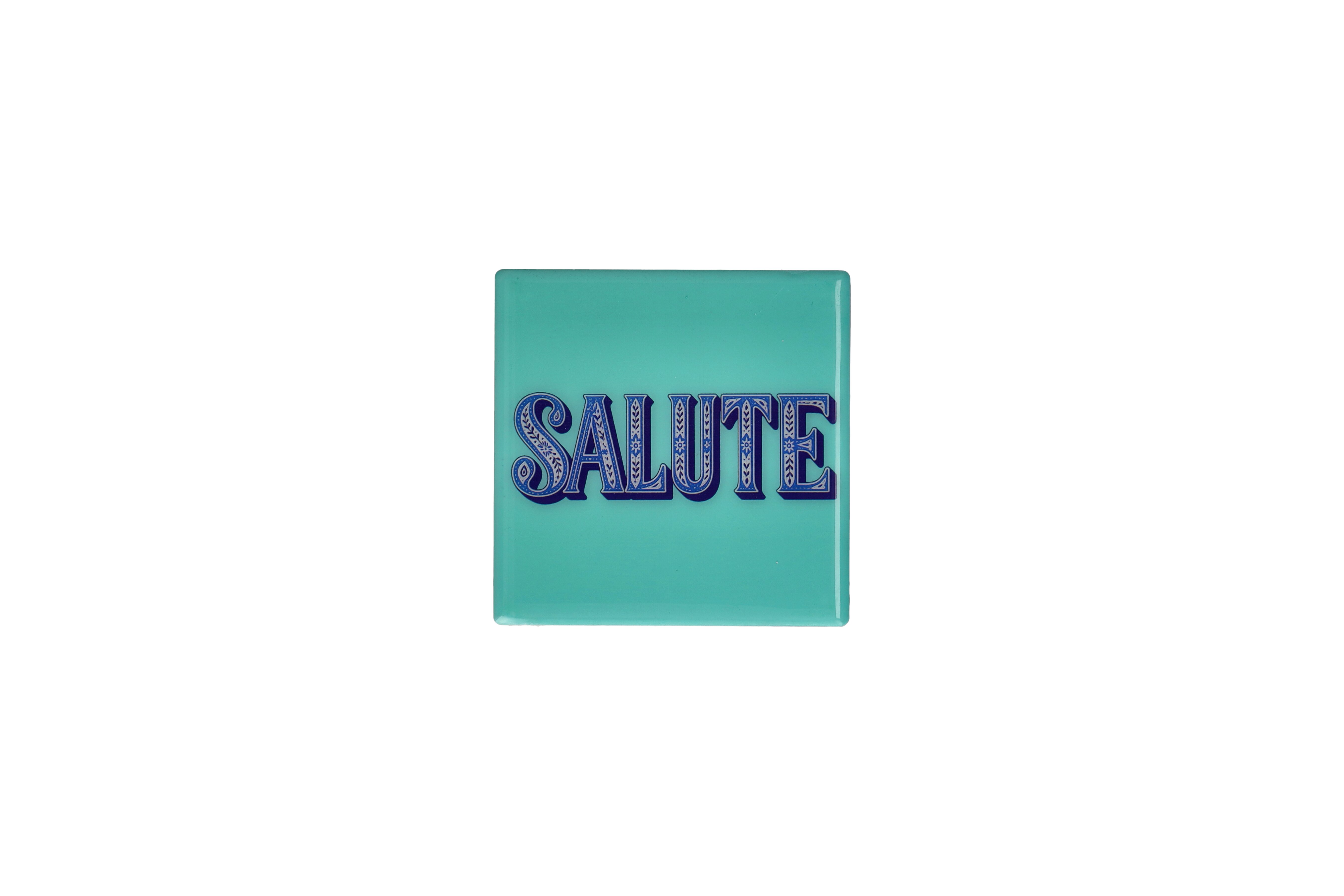 Love Tiles, Untersetzer, Motiv: Salute, türkis