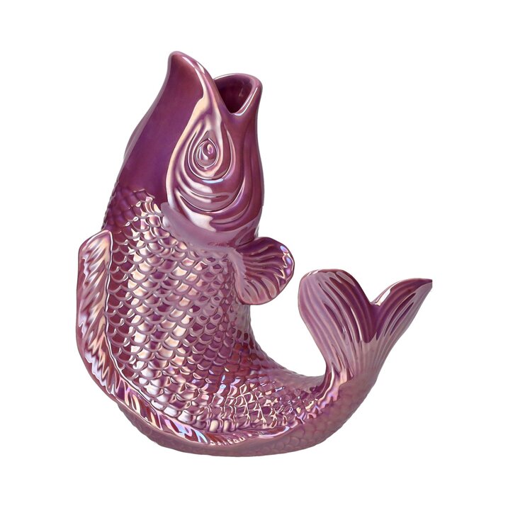 Mamsell Koi, Fisch, Vase, S, rainbow violet
