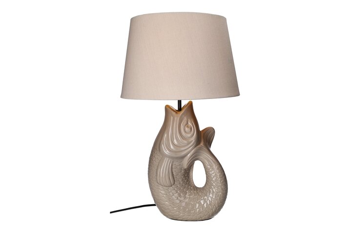 Monsieur Carafon, Fisch, Lampe, L, sandstone