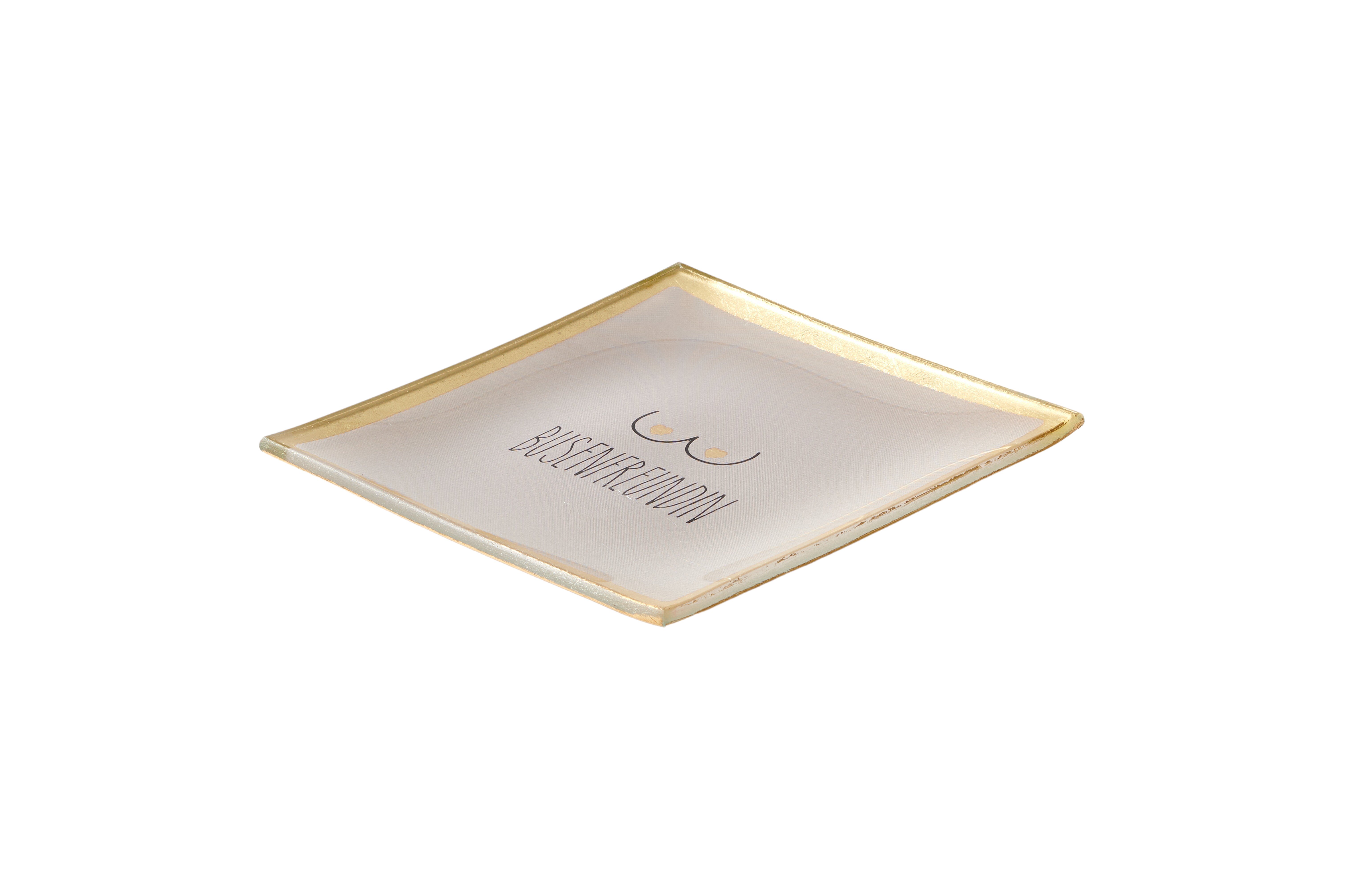 Love Plates, Glasteller S, Busenfreundin, rosa