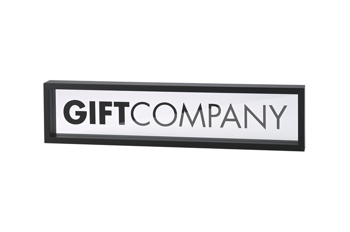 Love Frames, Glasbild, Motiv: Gift Company, schwarz