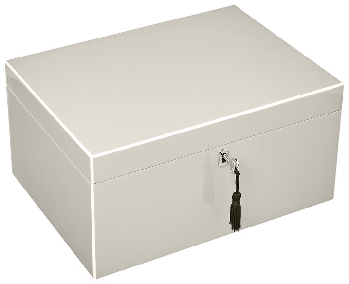 Tang, Schmuckbox, L mit Schloss, sandstone