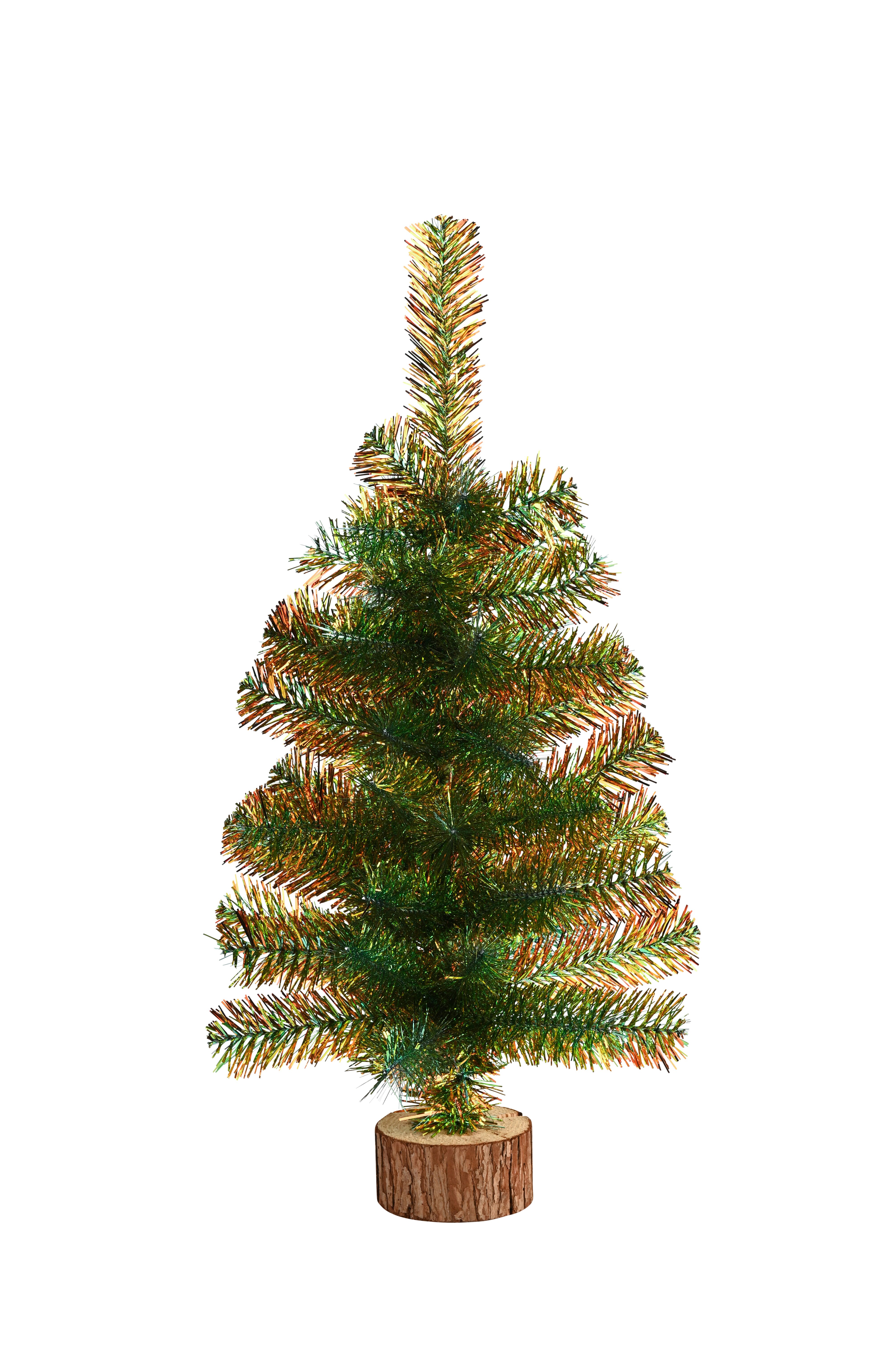 Tinsel, Dekobaum, H60cm, grün