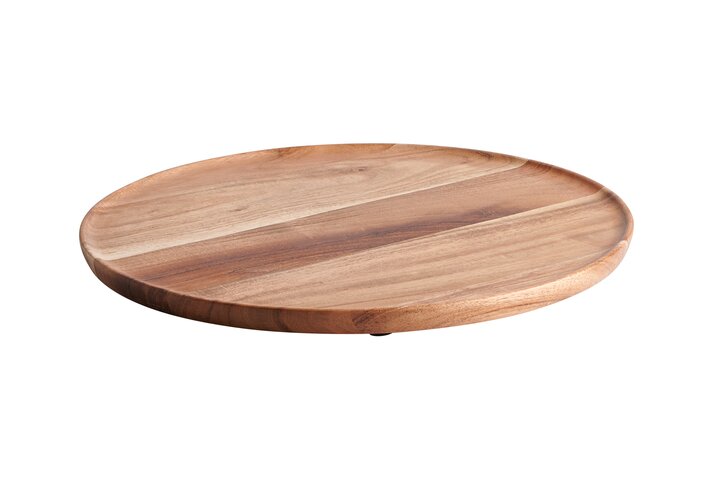 Bento, tray, M, acacia wood, round, nature