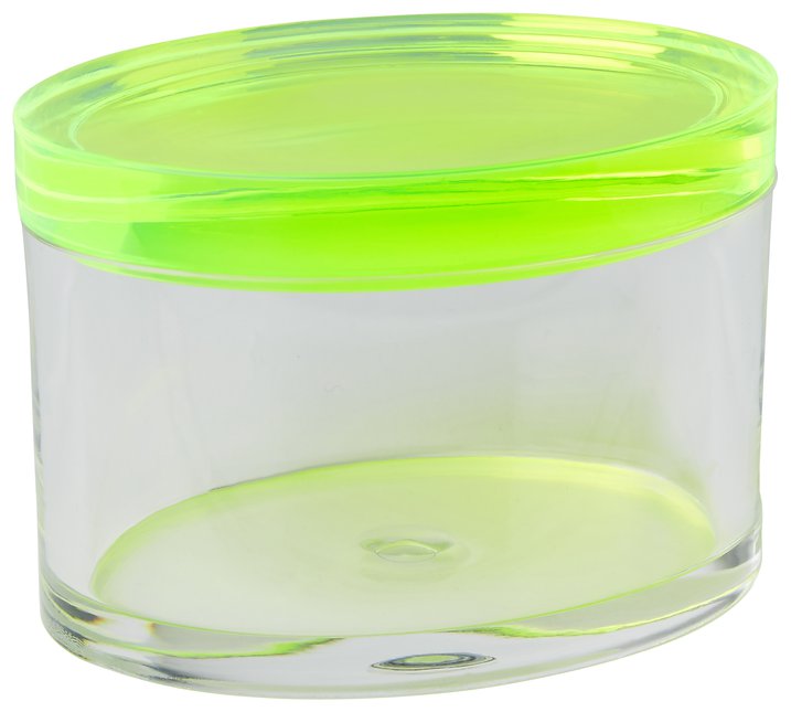 Custody, ovale Box mit grünem Deckel, S