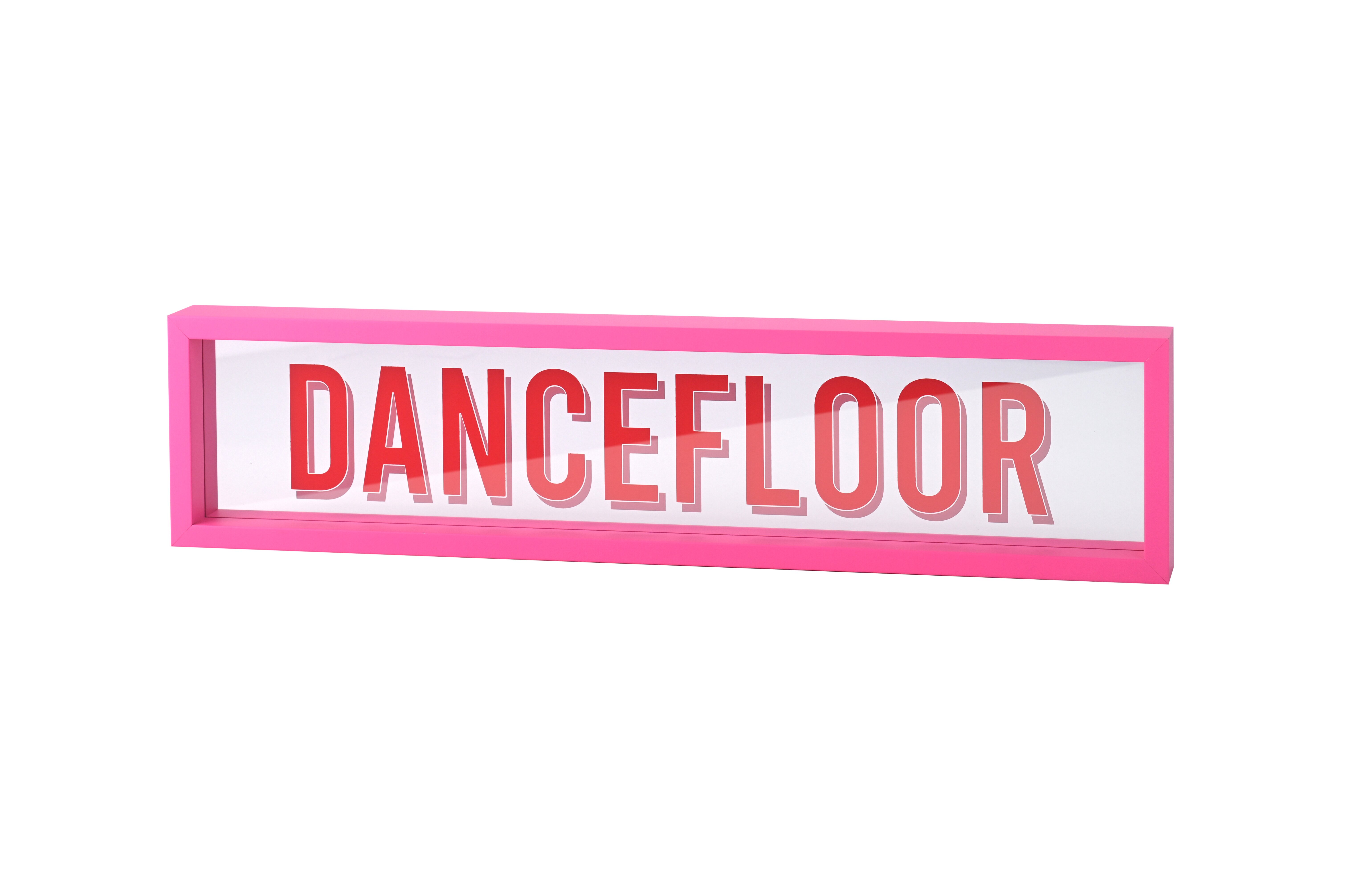 Love Frames, glass picture, motive: dancefloor, hot pink