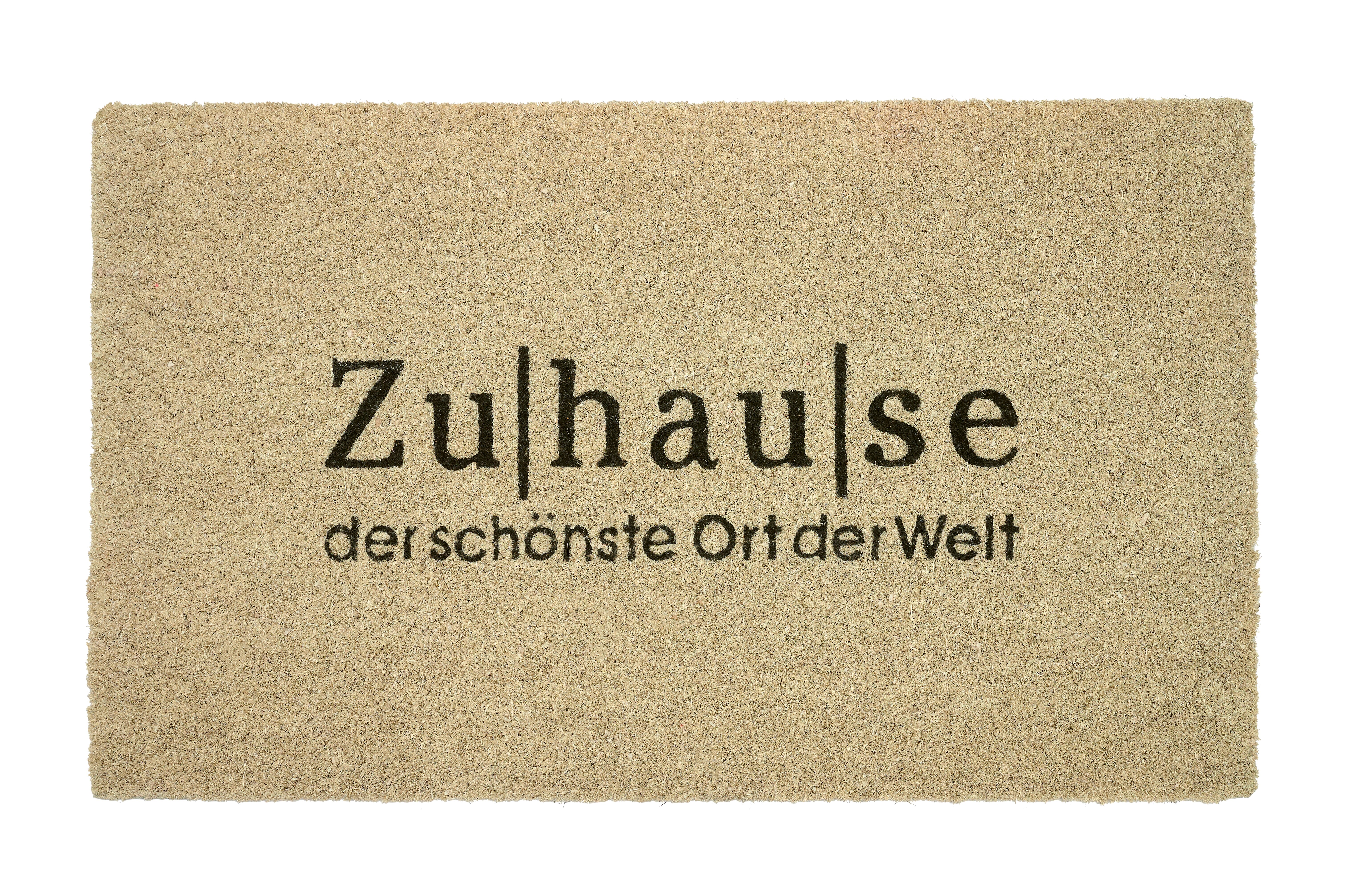 Fussmatte, Zuhause, beige