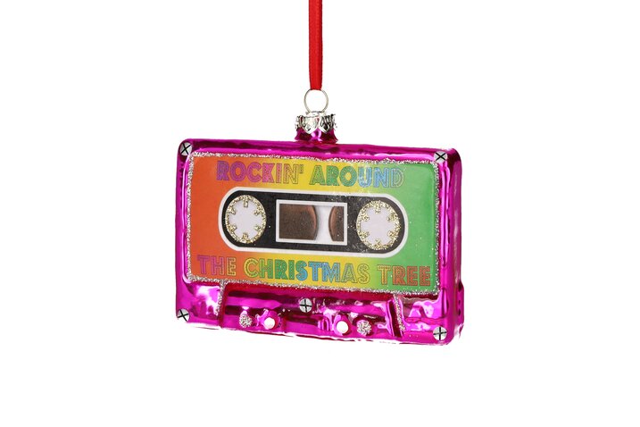 Hänger Audiokassette, pink