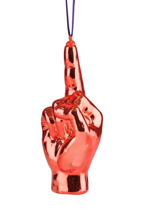 Hänger Mittelfinger, orange