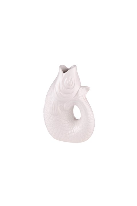 Monsieur Carafon, Fish, vase, XS, white, 0,2 litre