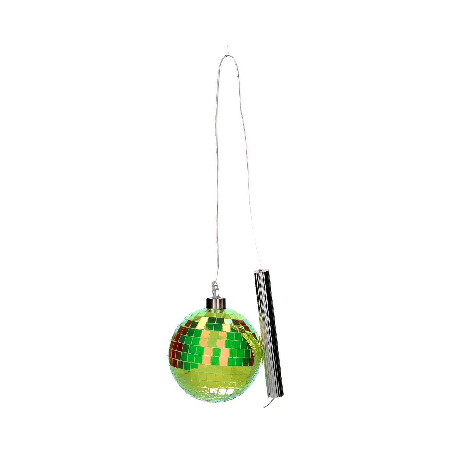 Disco, LED-Kugel, 10cm, neon grün