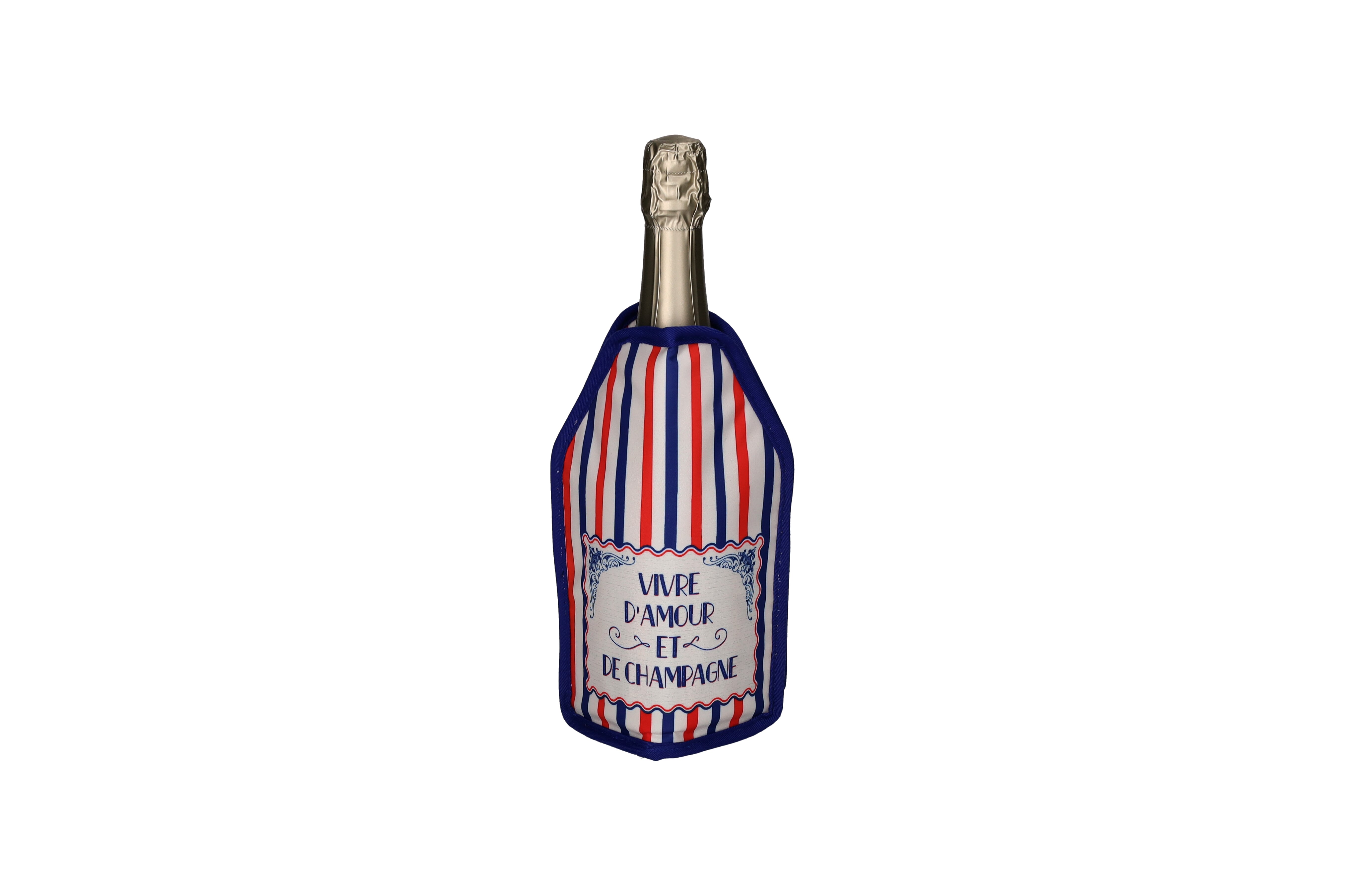 Froid, cooling sleeve, motive: vivre d´amour, red/blue