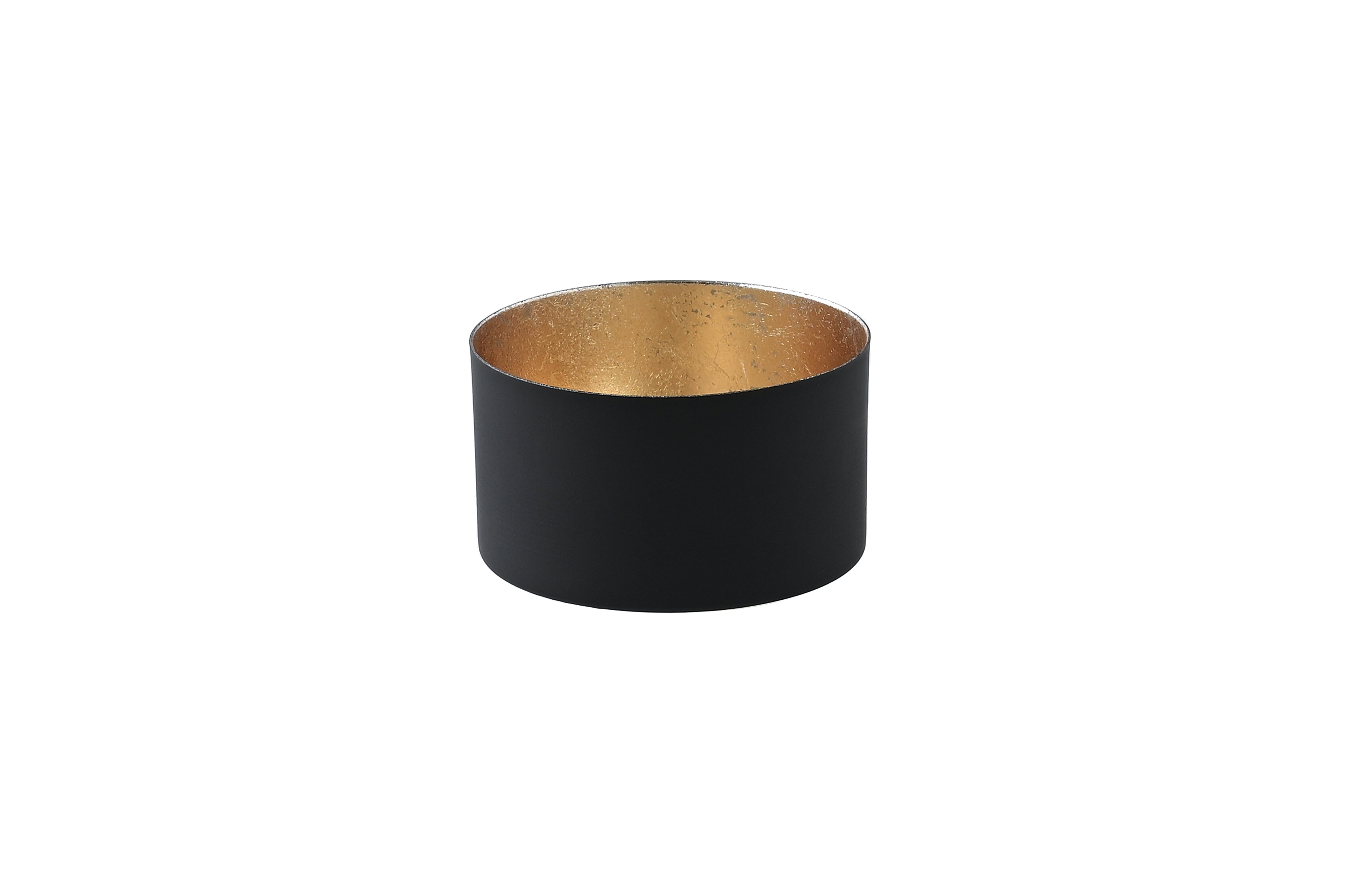 Chennai, Windlicht S, schwarz/gold
