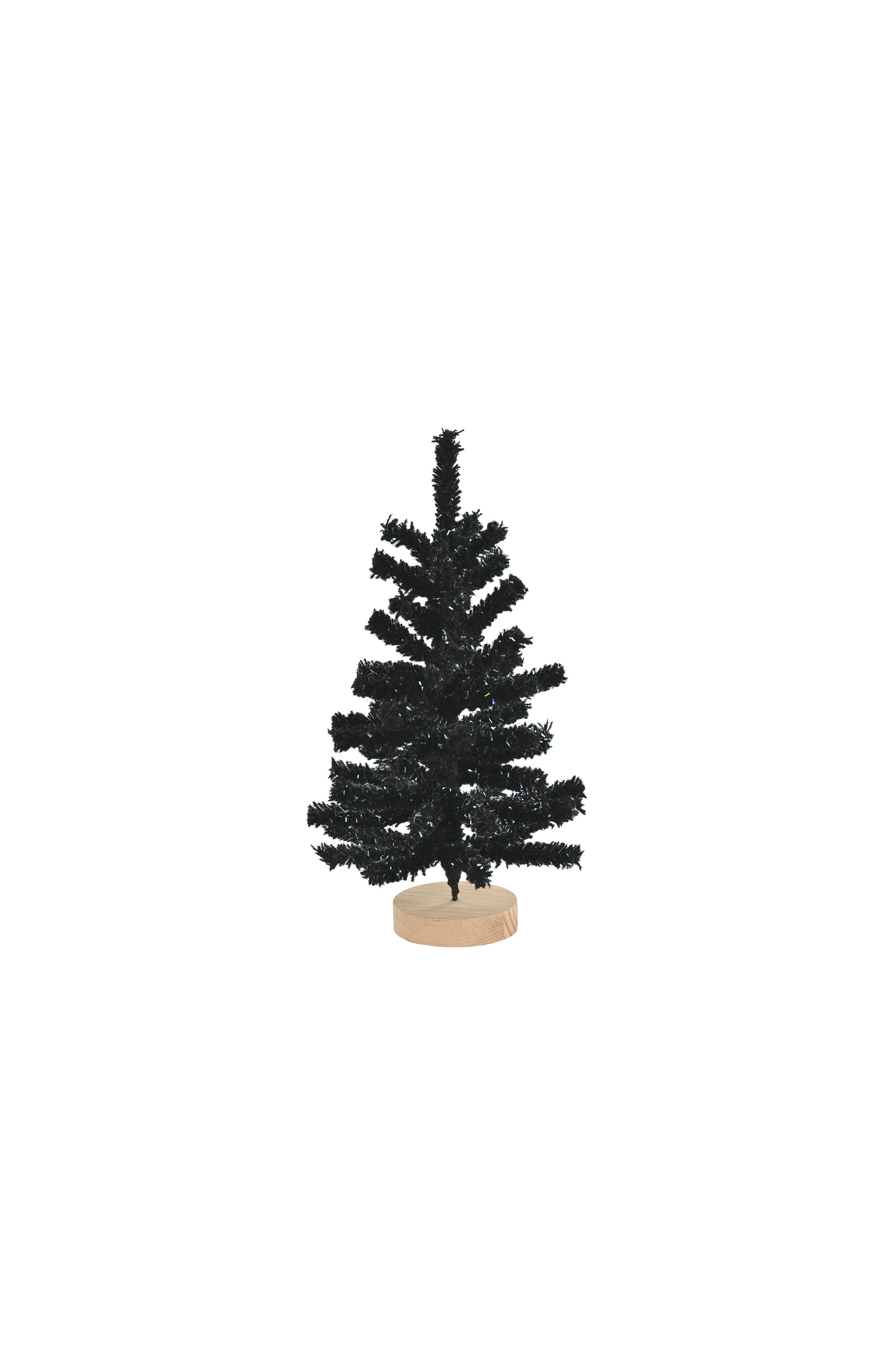 Silva, Deko-Weihnachtsbaum, beflockt, H30cm, schwarz