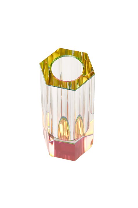 Dioptrics, Kristallglas-Vase, S(H12cm), Regenbogen, transparent