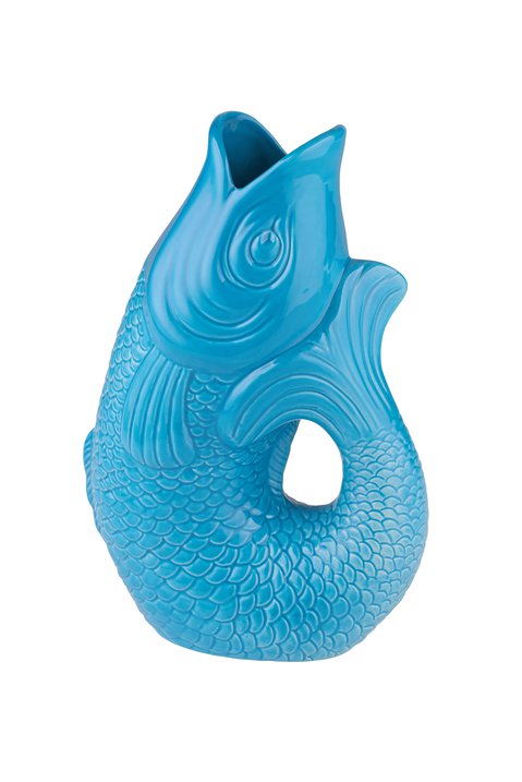 Monsieur Carafon, Fisch, Vase, S, lagoon, 1,2 Liter