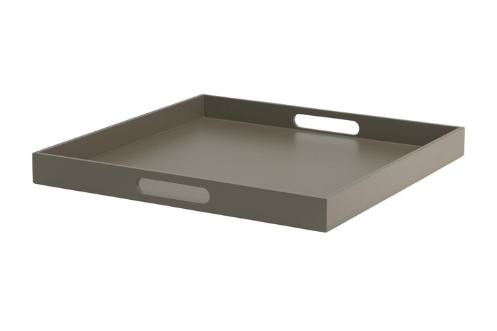 Spa, Tray, M, square (40,4x40,4x4cm), 2 tone, mud