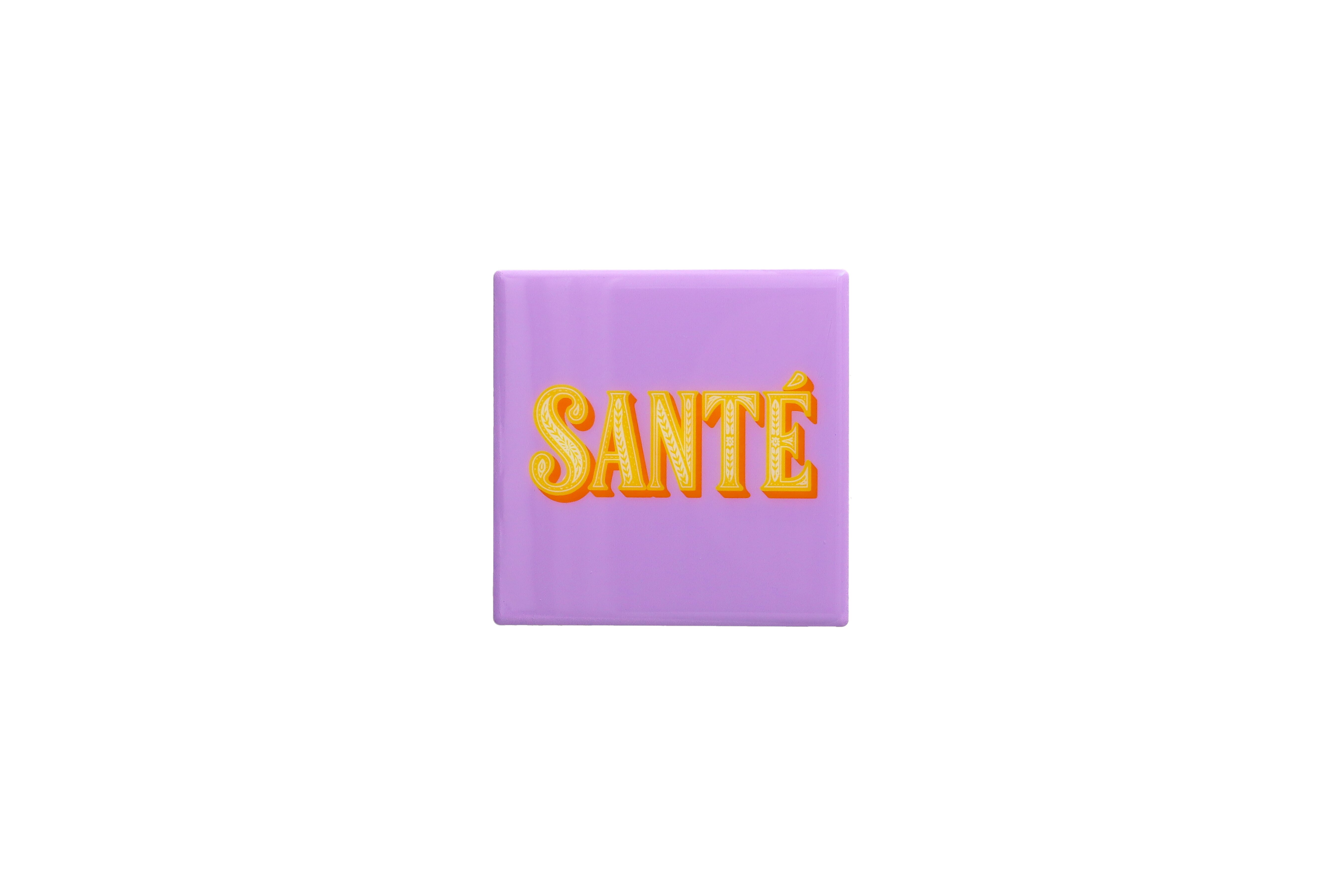 Love Tiles, coaster, Motive: santé, purple