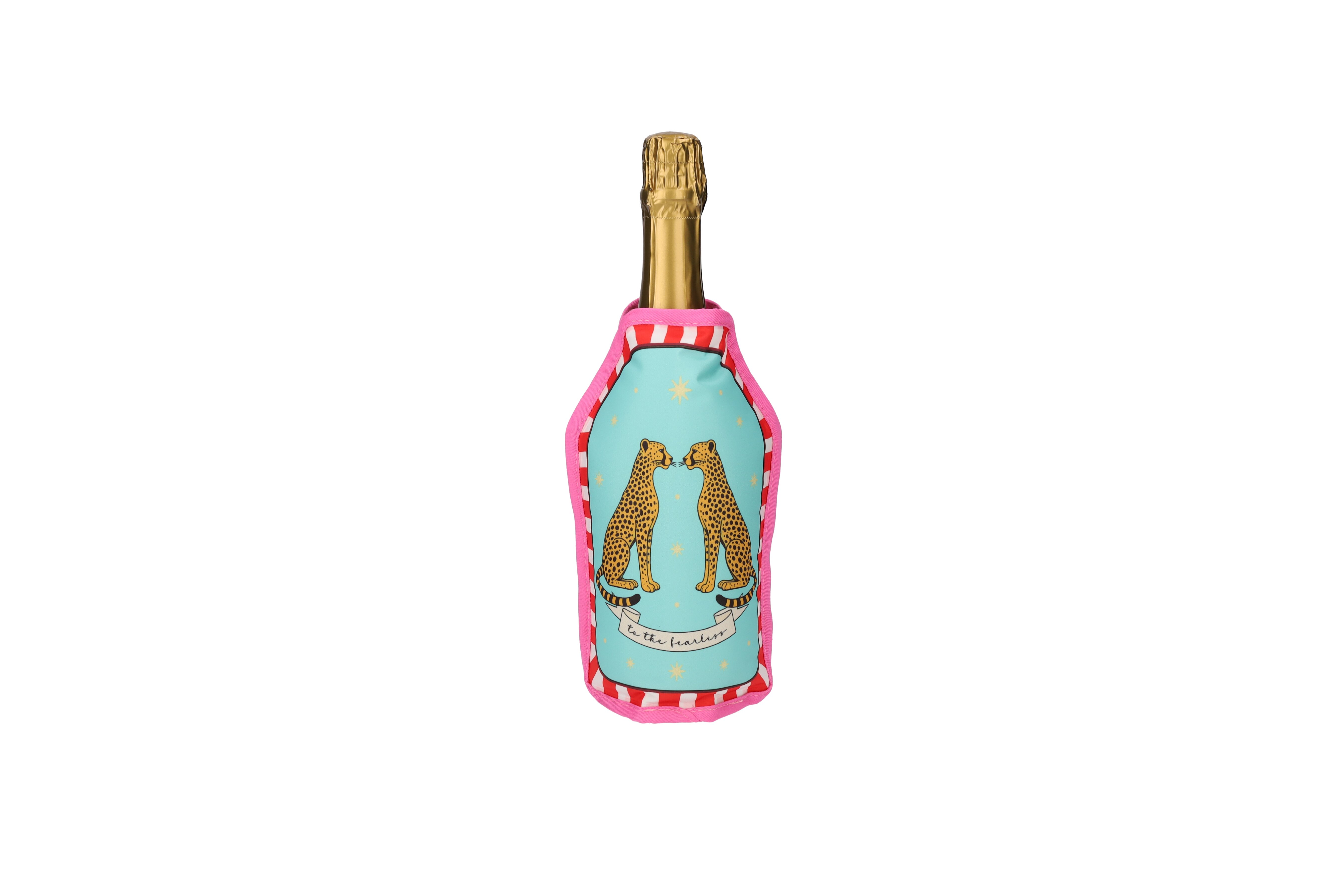 Froid, Kühlmanschette, Motiv: Leoparden, türkis/rosa