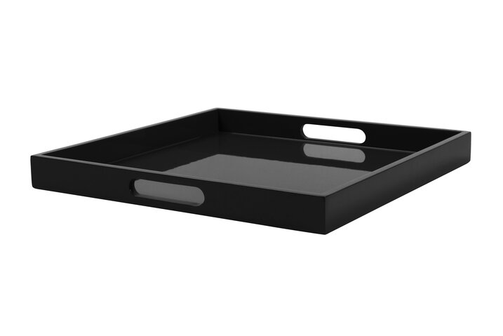 Spa, Tray, M, square (40,4x40,4x4cm), black