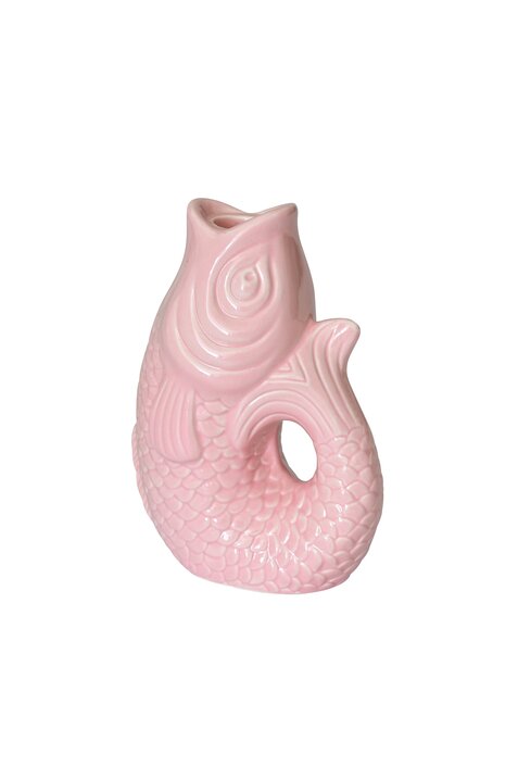 Monsieur Carafon, Fisch, Kerzenhalter S(H16,2 cm), sea pink
