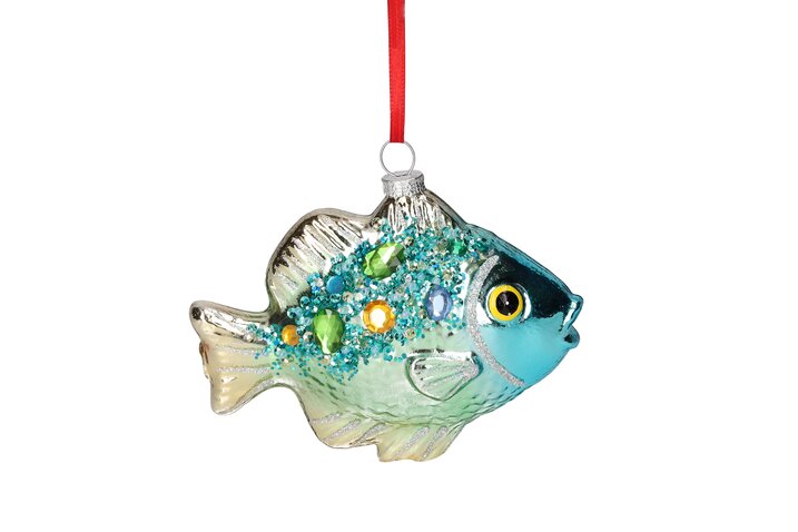 Hänger Fisch, blau