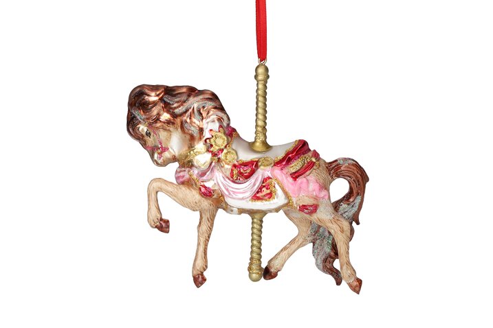 Hänger Karussell Pferd, rosa