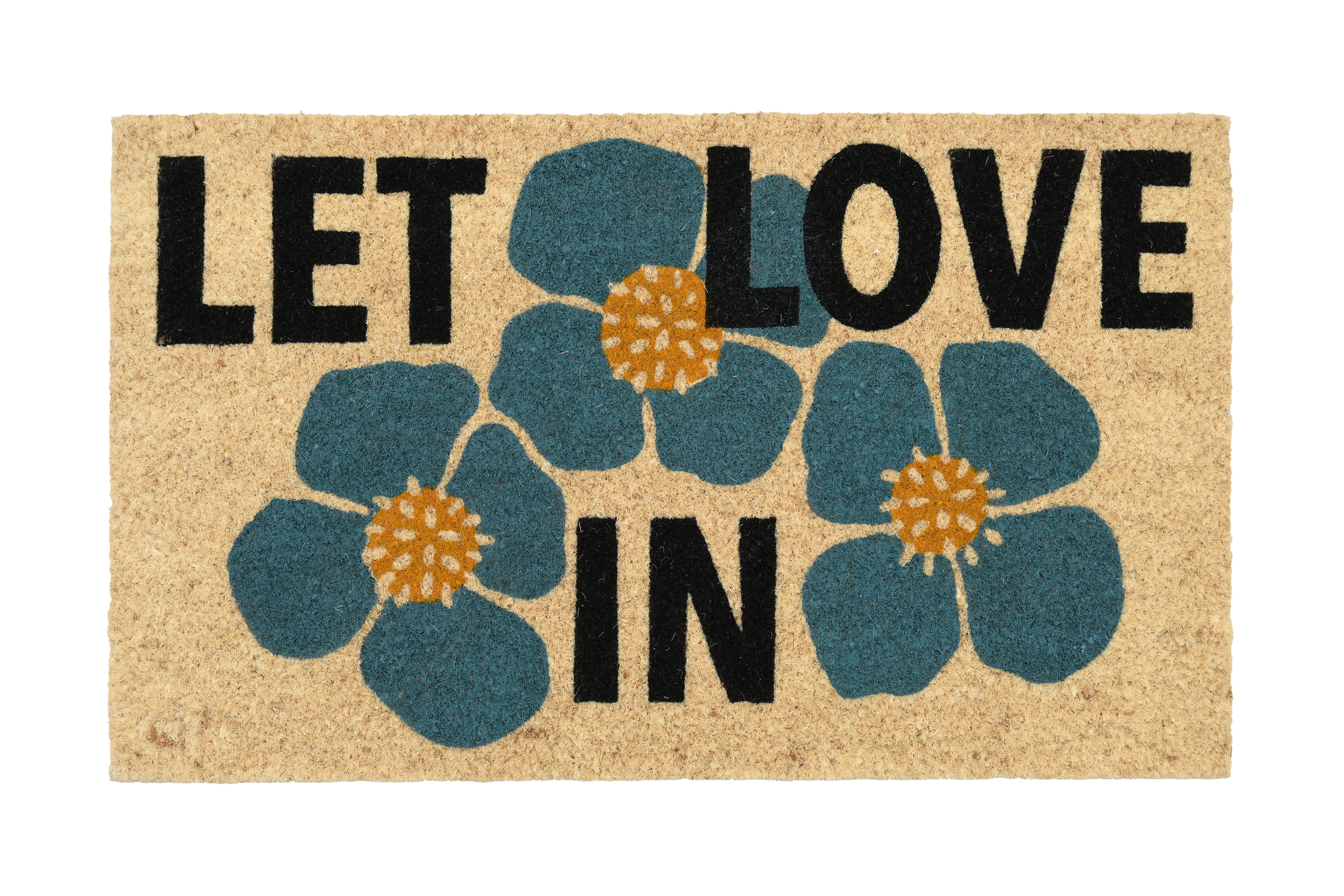 Fussmatte, Motiv: Let love in, natur