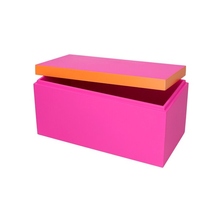 Neo, Box, M(13x13x26m), 2 farbig, neon pink/orange