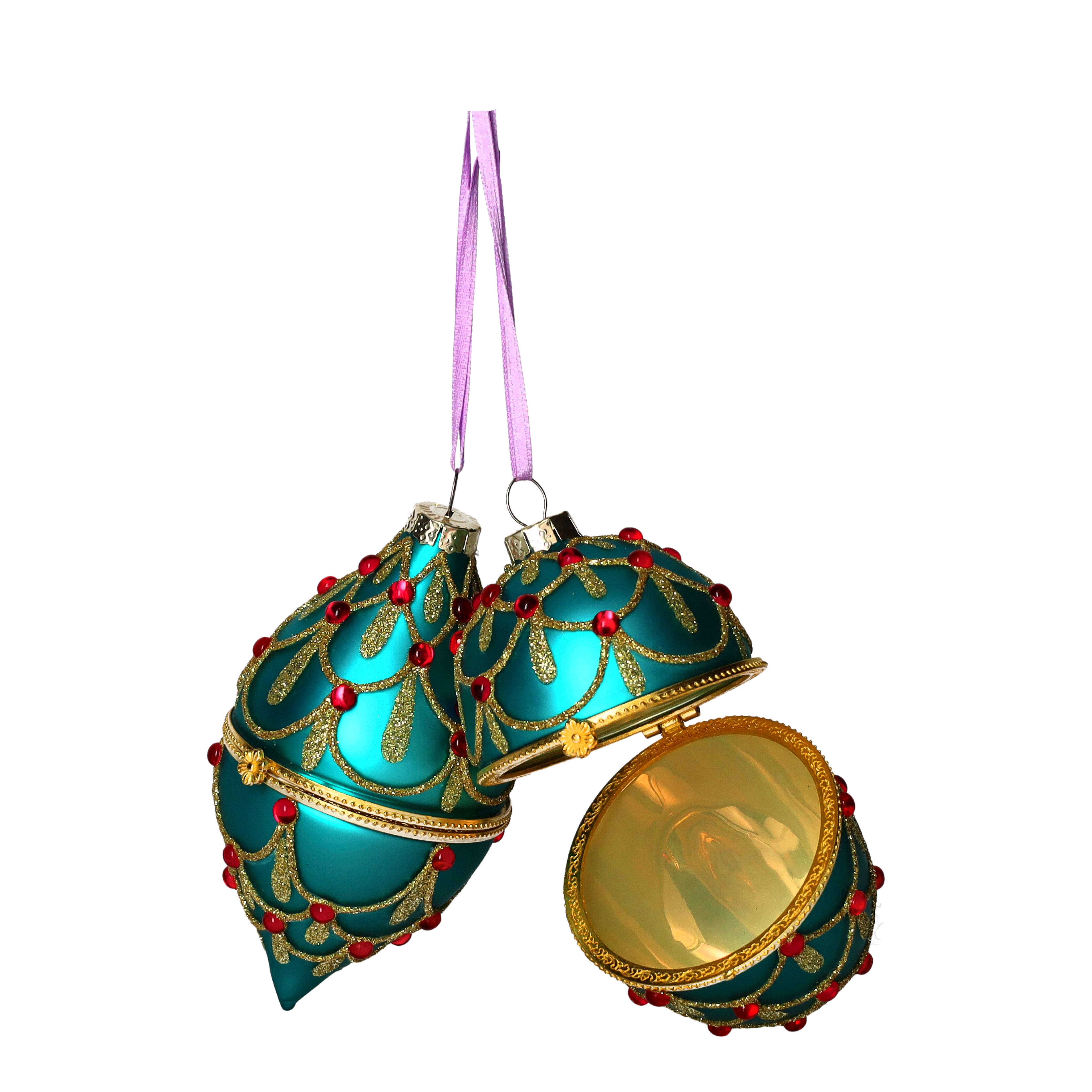 Hänger Ei+Zapfen zum Öffnen, 2sortiert