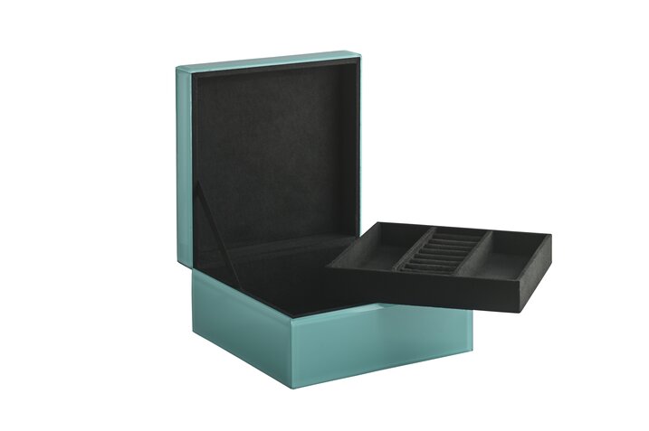 Miroir, glass box, M, turquoise