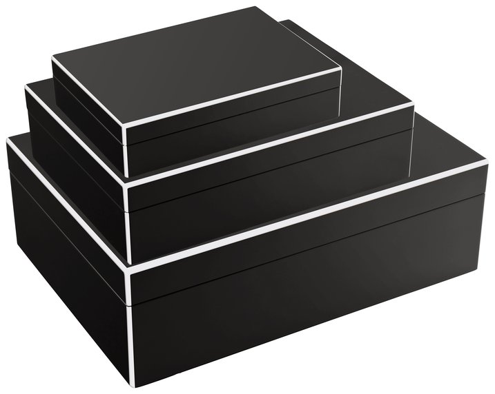 Tang, deco-box, set/3, black