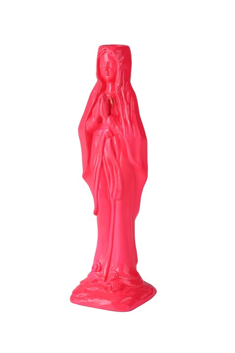 Cadonna, candle holder, Madonna, neon pink