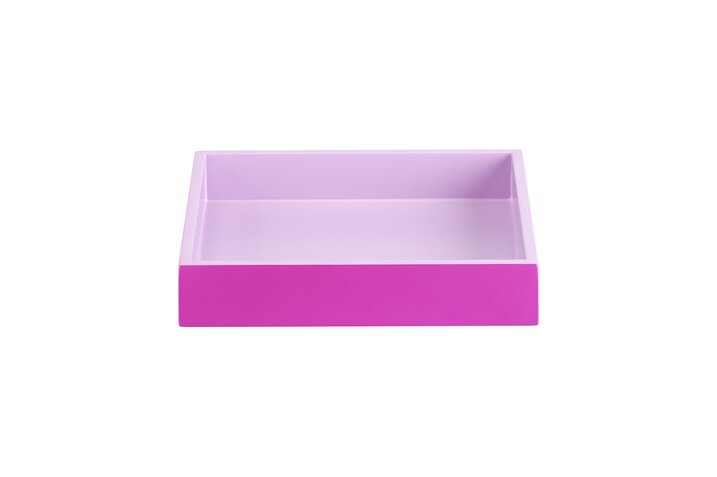 Spa, Tray, S, square (19x19x3,5cm), 2 tone, shiny purple/matt lilac