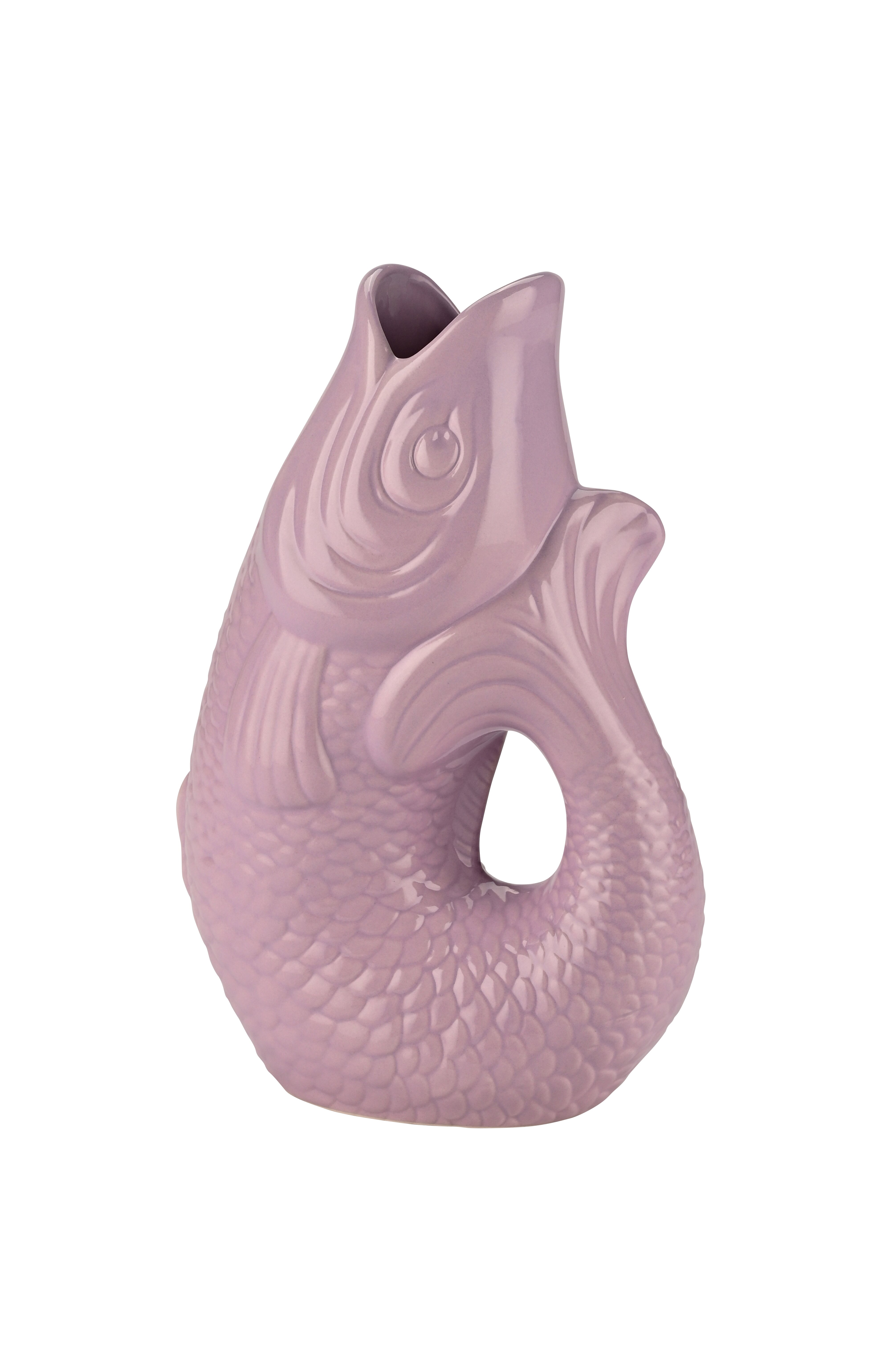 Monsieur Carafon, Fisch, Vase, S, lavender, 1,2 Liter