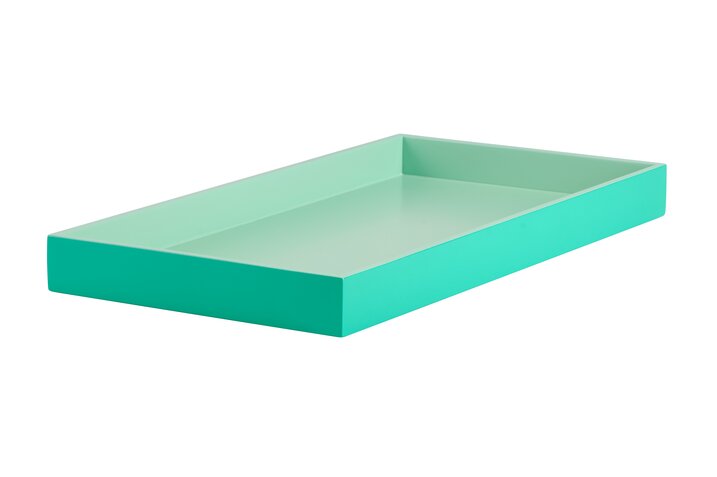 Spa, Tray, S, rect. (40,4x21x3,5cm),2 tone, shiny green/matt light green