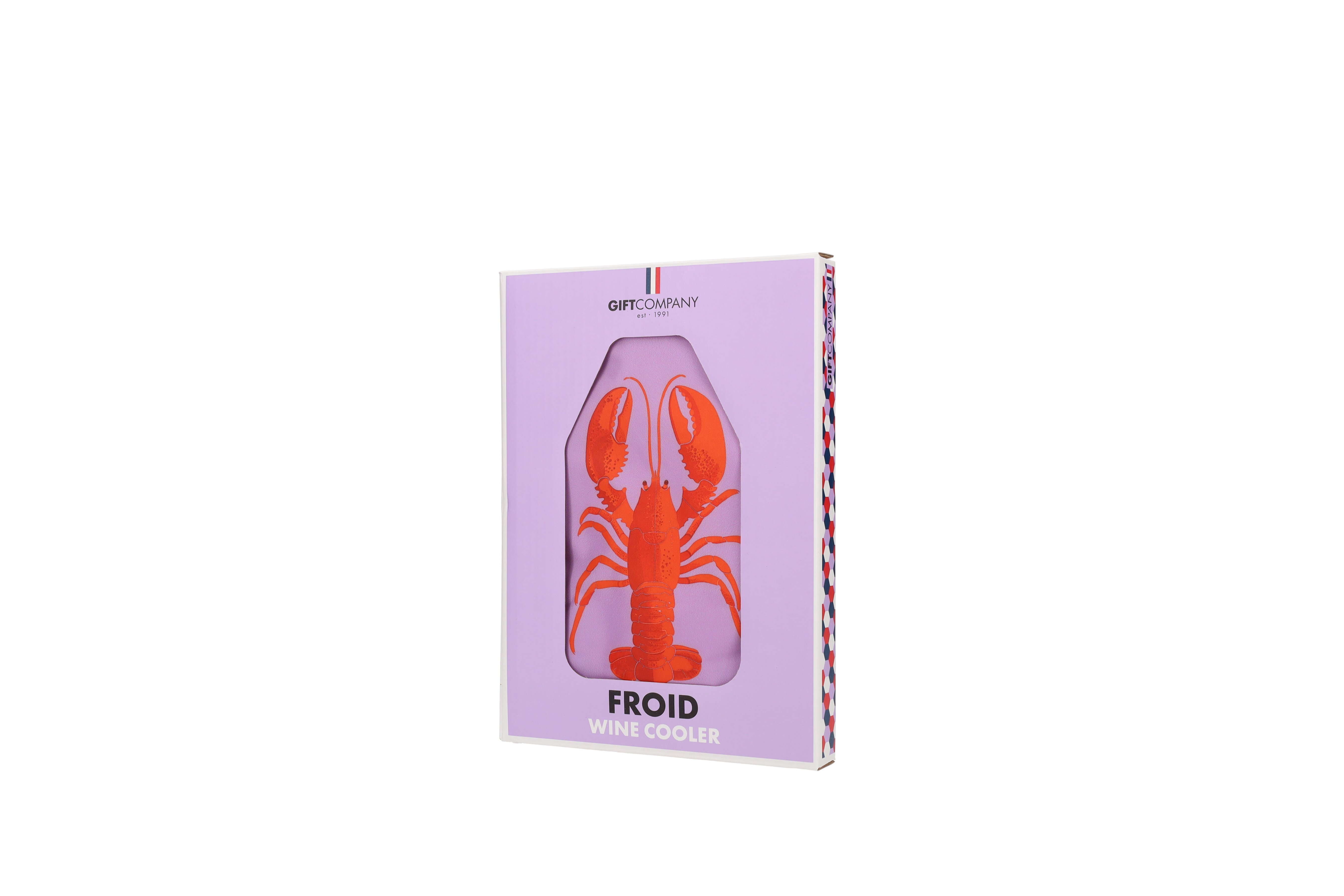 Froid, cooling sleeve, motive: lobster, purple/red