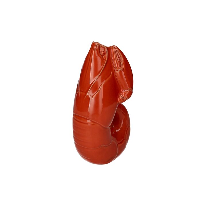 Madame Crevette, Hummer, Vase, S, orangerot