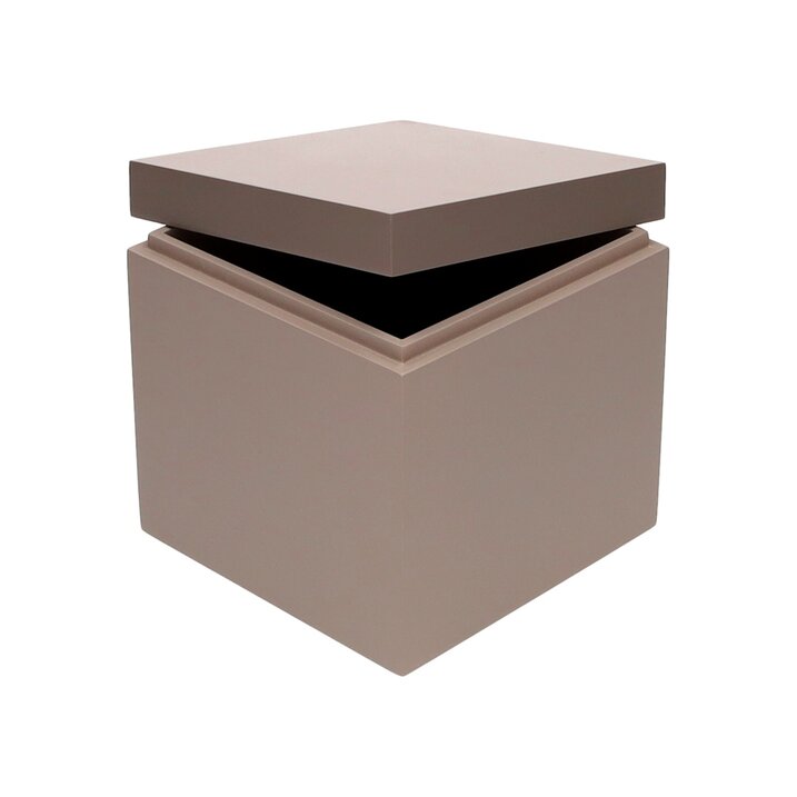 Neo, Box, S(13x13x13cm), 2 tone, sandstone/gray