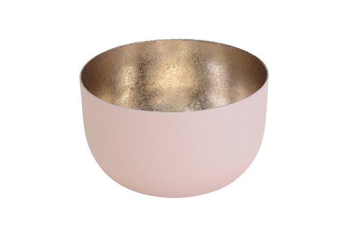 Madras, Windlicht, S, blush/gold