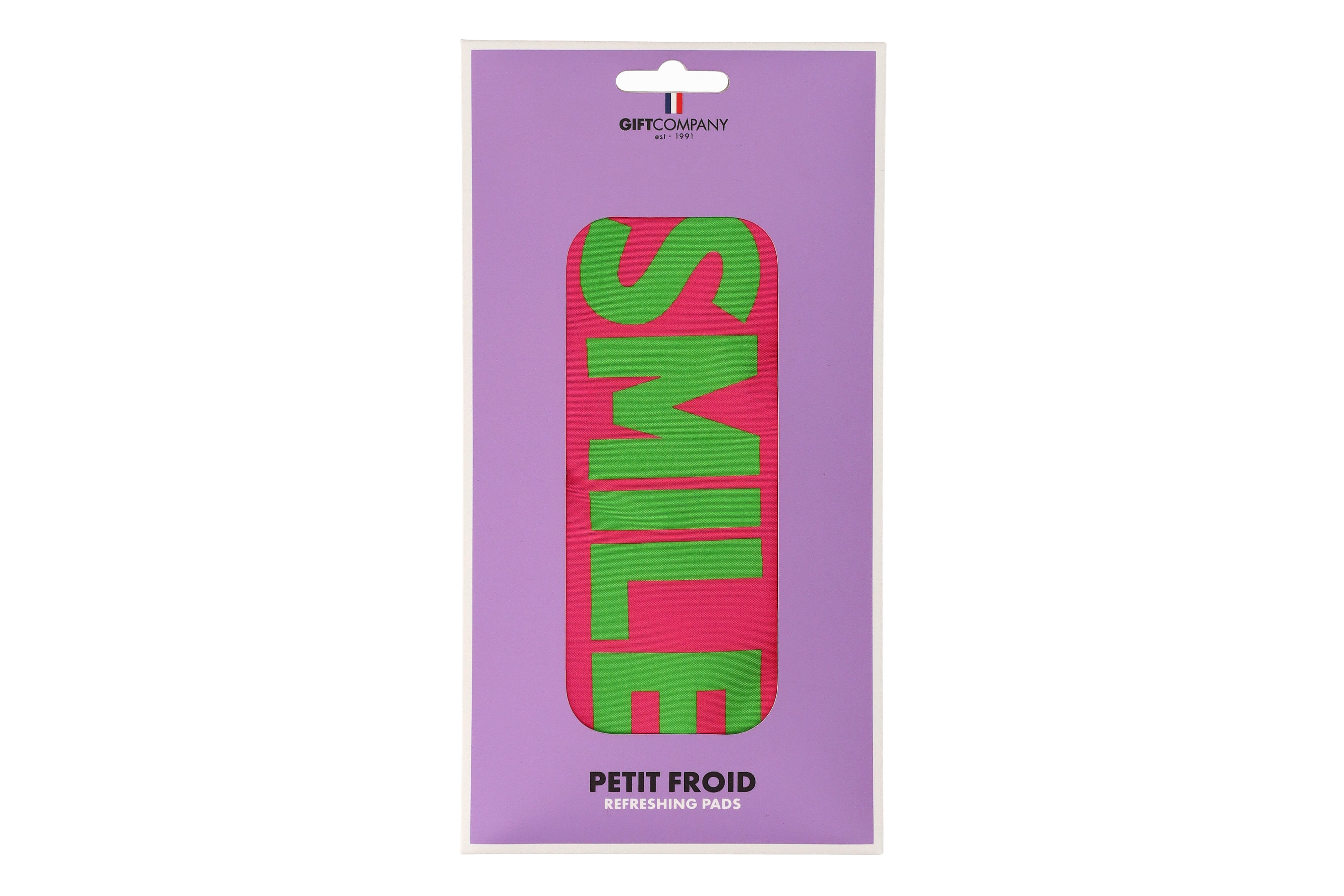 Petit Froid, refreshing pad m, motive: smile, hot pink/green