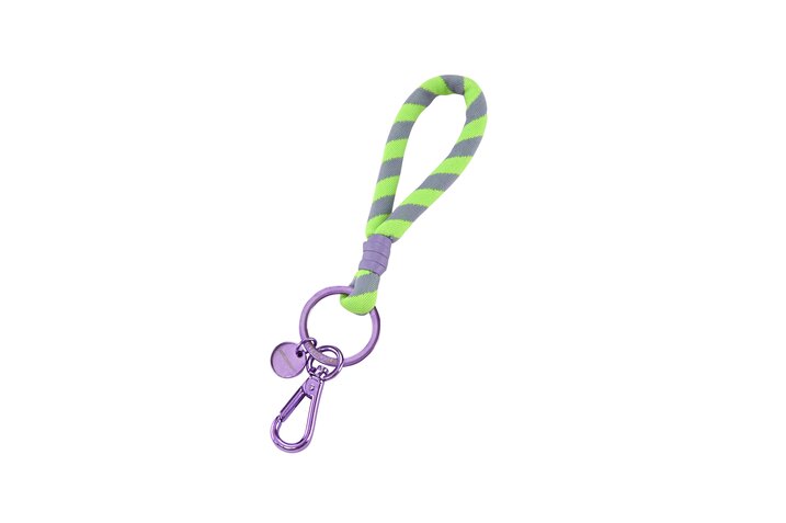 Cosmopolitan keyring, green/purple