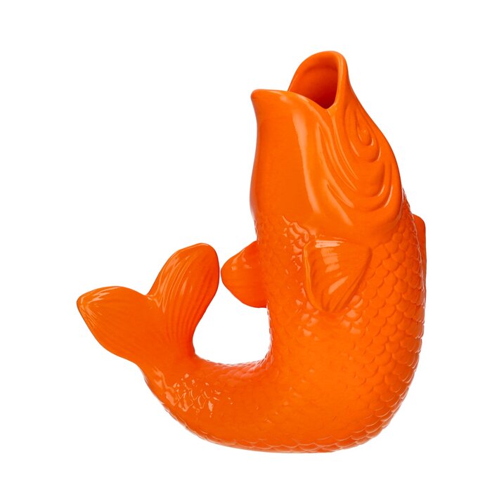 Mamsell Koi, Fisch, Vase, S, neon orange