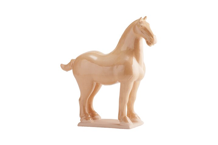 Ma, deco-horse, h42cm, beige